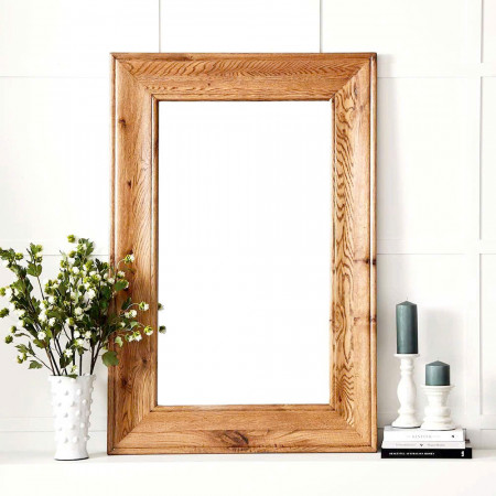 Oak : Khung Gương Gỗ Sồi 80 x 120cm